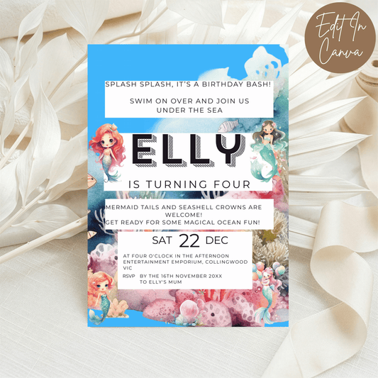 4th Birthday Invitation