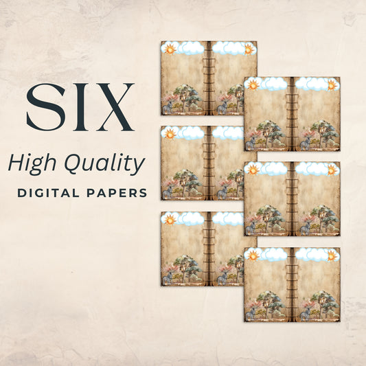 Zoo Animals Matching Cover Page