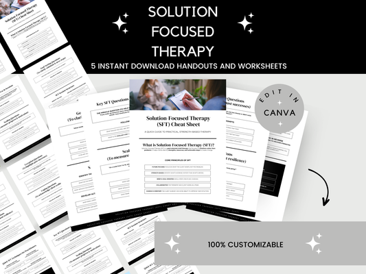 Solution Focused Therapy Cheat Sheet