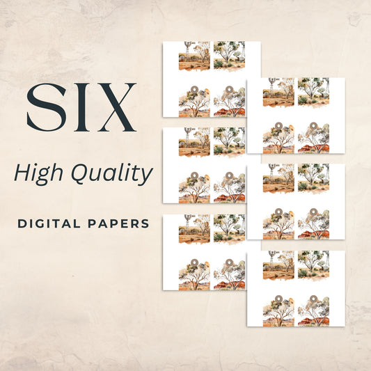 Eight Australian Outback Tags