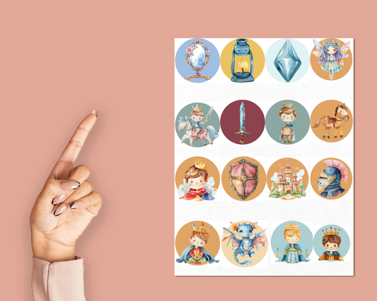 Prince Sticker Sheet | Royalty Luxury Health and Beauty