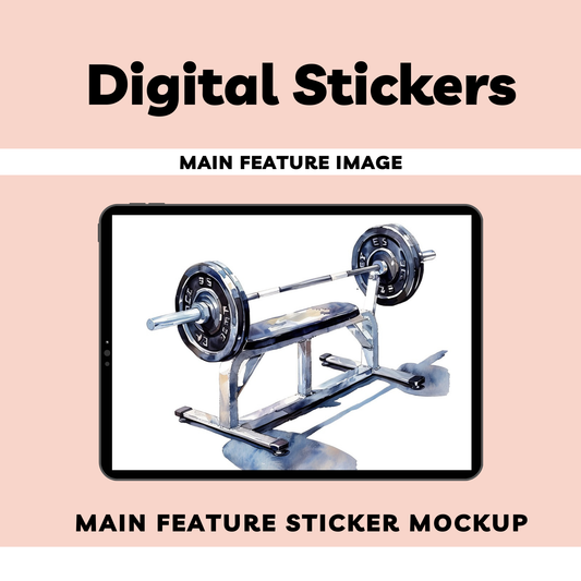 Workout Digital Sticker Sheets