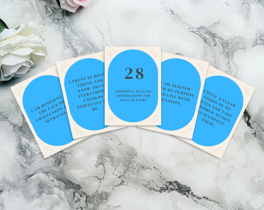 28 Goal Getter Affirmation Cards
