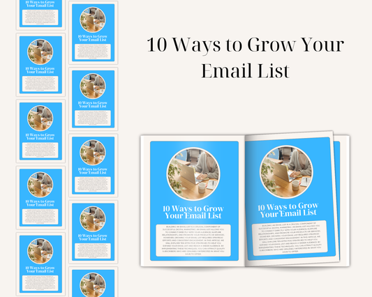 10 Ways to Grow Your Email List
