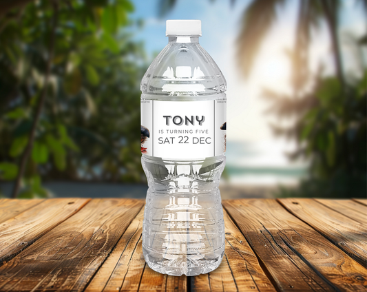 5th Birthday Water Bottle Label