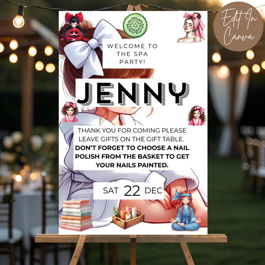 9th Birthday Welcome Sign