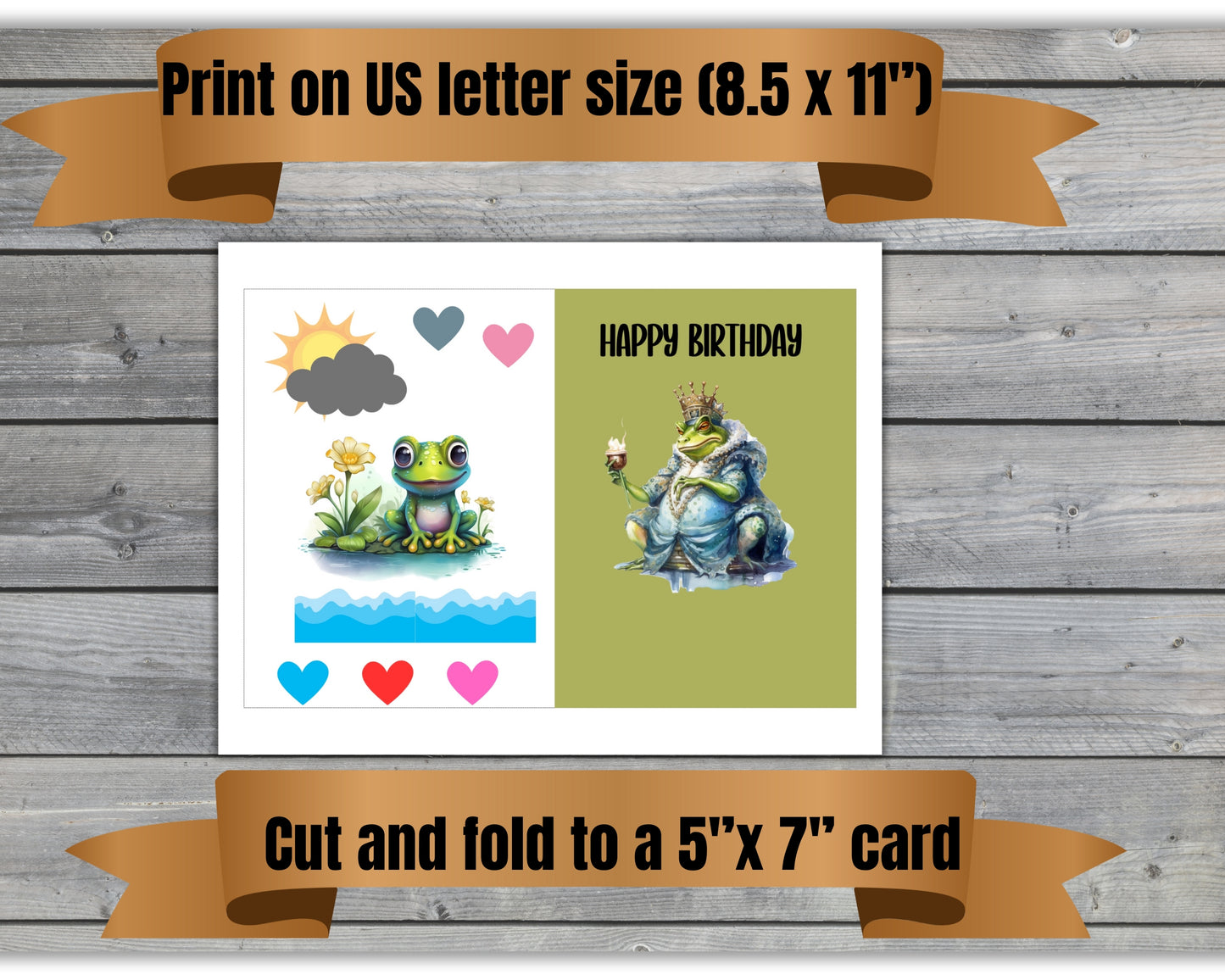 Frog Birthday Card