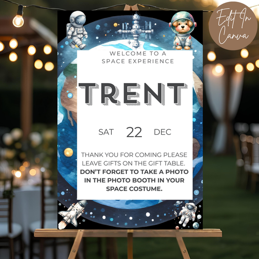 6th Birthday Welcome Sign