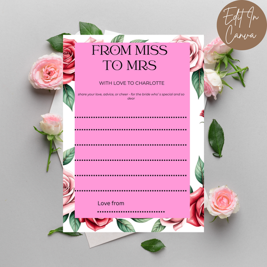 Well Wishes Bridal Shower