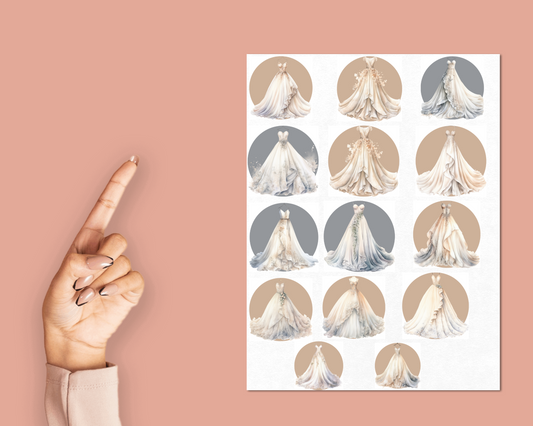 Girls Fashion Sticker Sheet