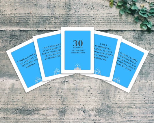 30 Business Leadership Affirmation Cards