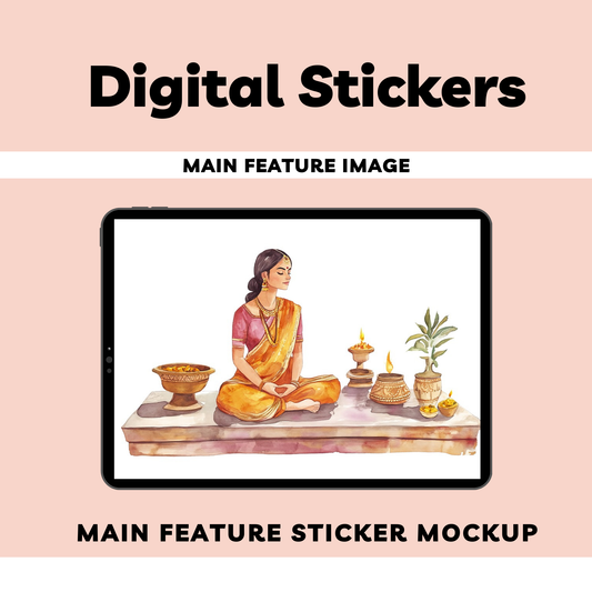 Spiritual Themed Digital Sticker Sheets