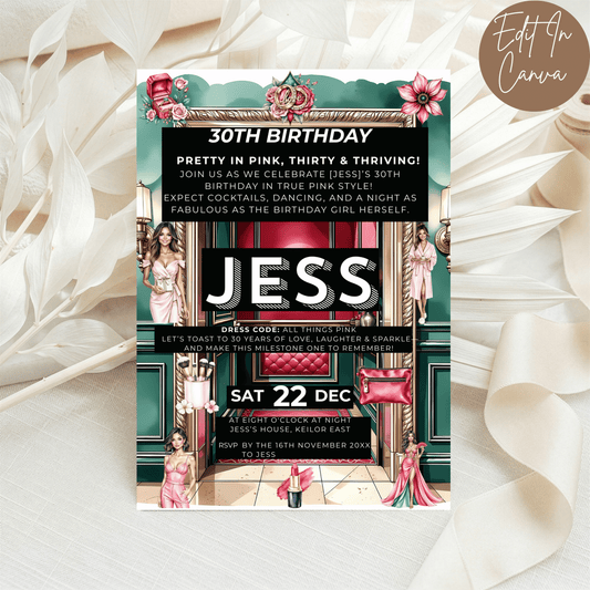 30th Birthday Invitation