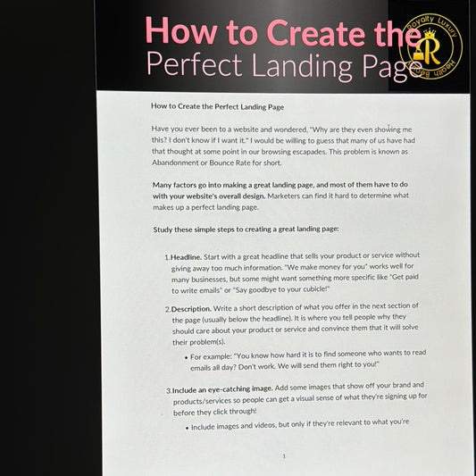 How To Create The Perfect Landing Page