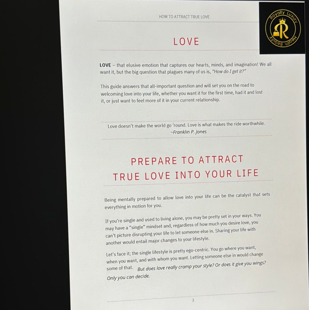 How To Attract True Love