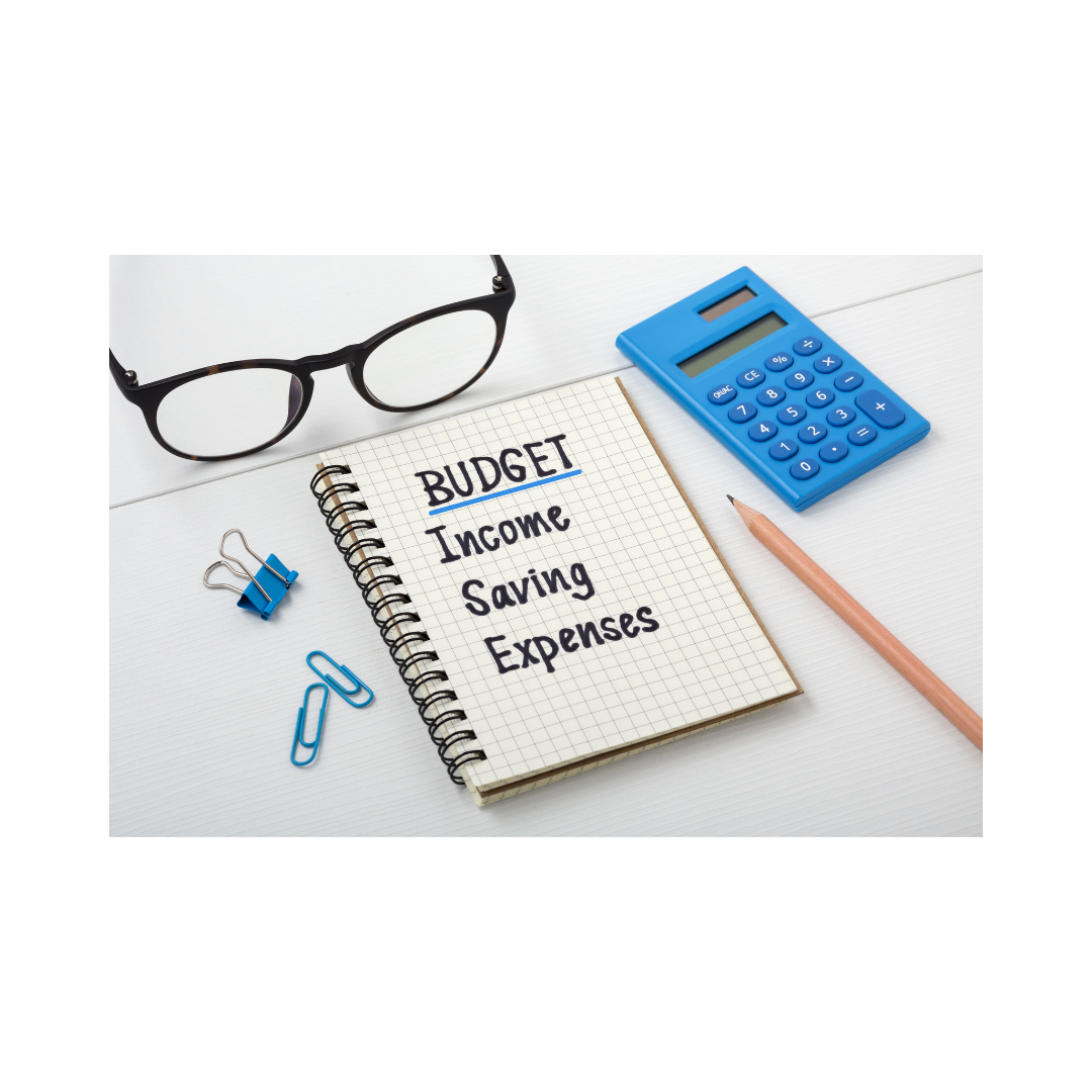 Monthly Budget Planner for tracking income, expenses, transactions, spending, and financial goals