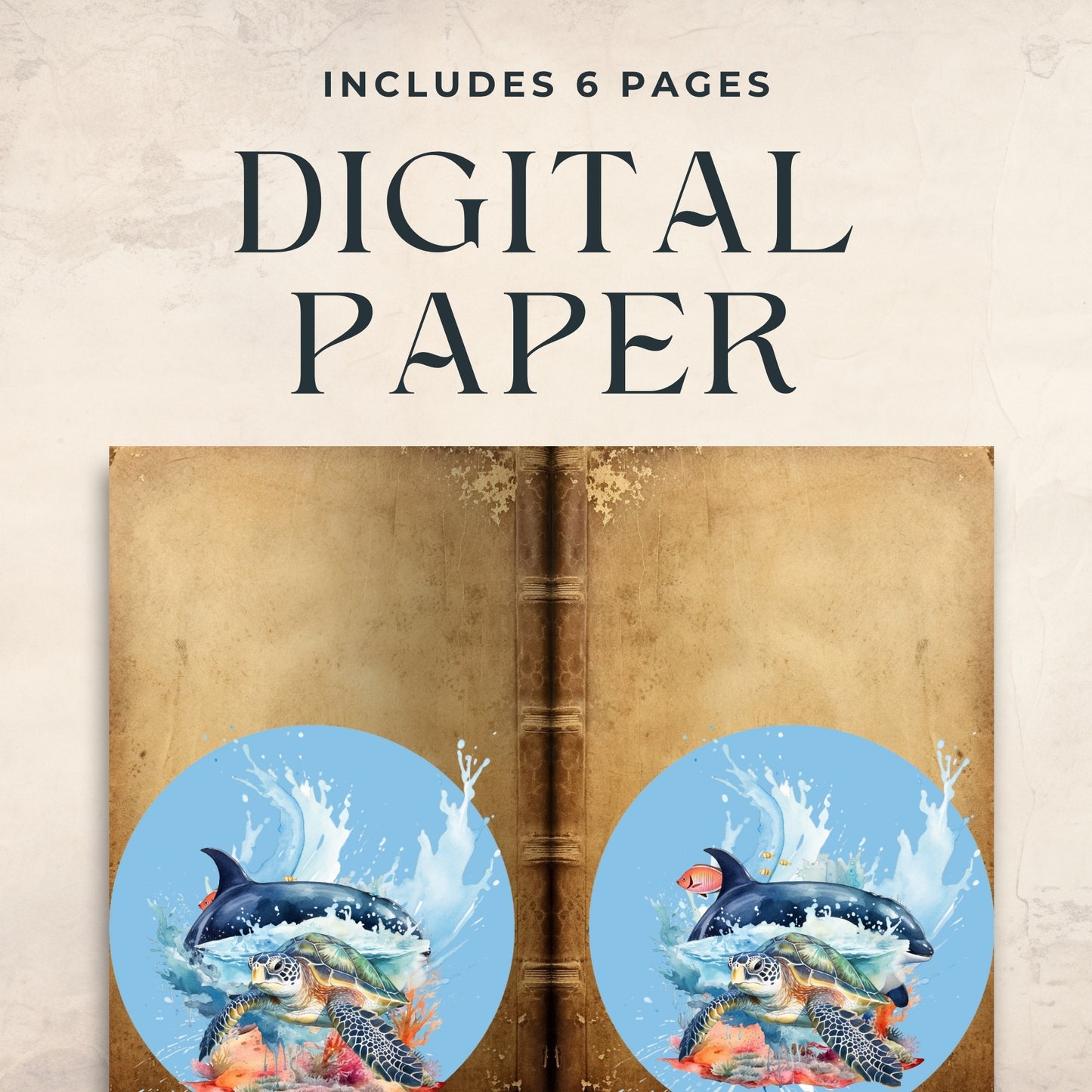 Sea Animals Matching Cover Page