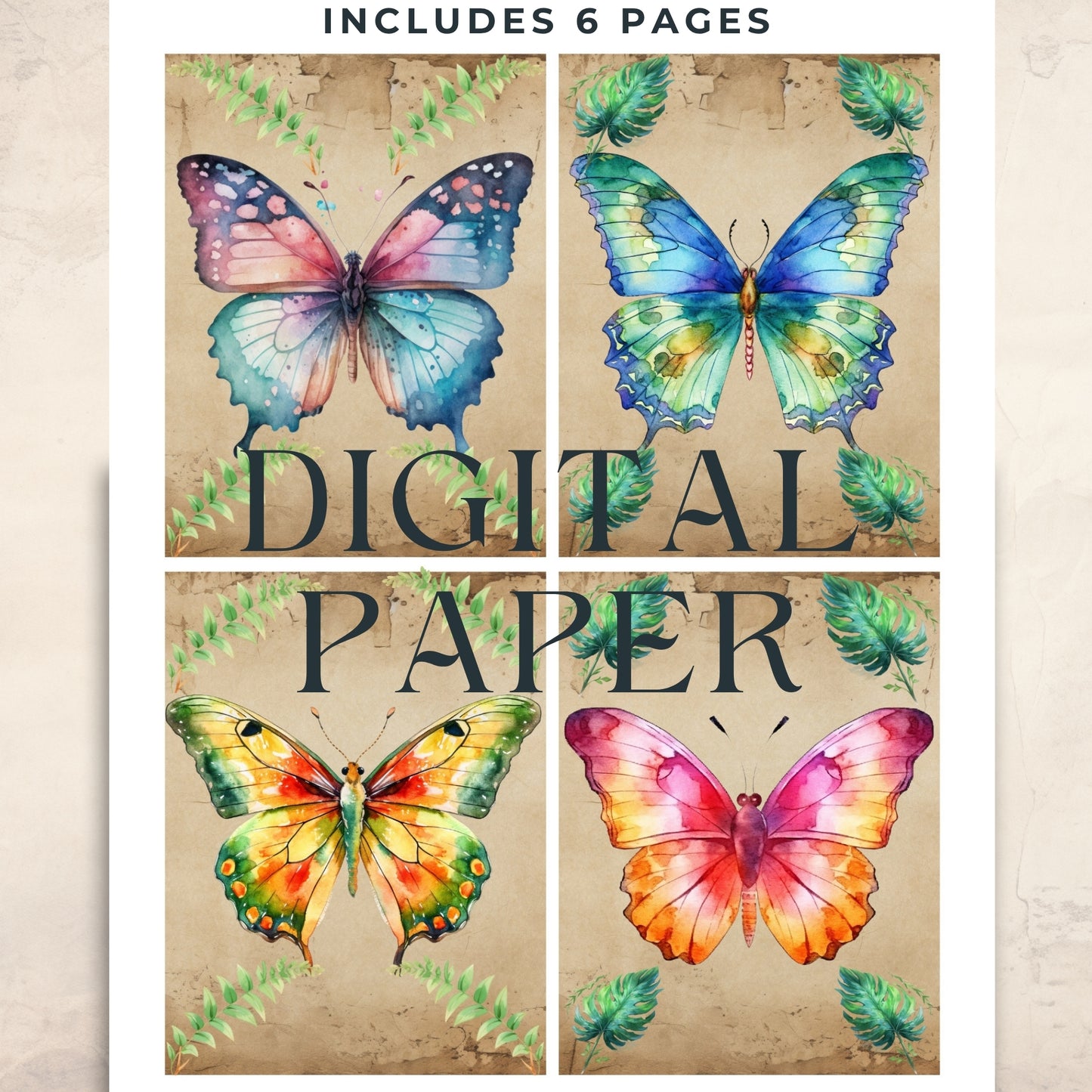 Butterflies Cards Portrait