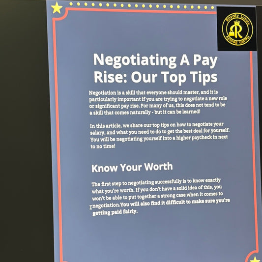 Negotiating A Pay Rise: Our Top Tips