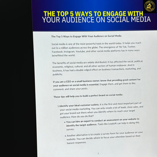 Five Ways To Engage With Your Audience on Social Media