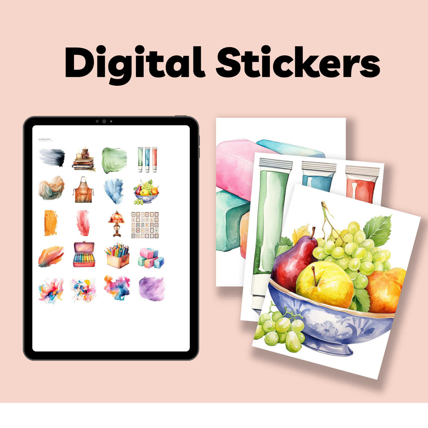 Arty Digital Sticker Sheets