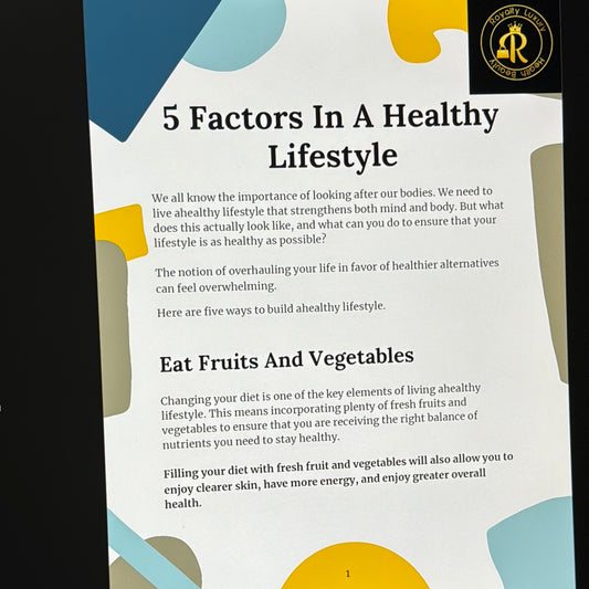 Five Factors In A Healthy Lifestyle