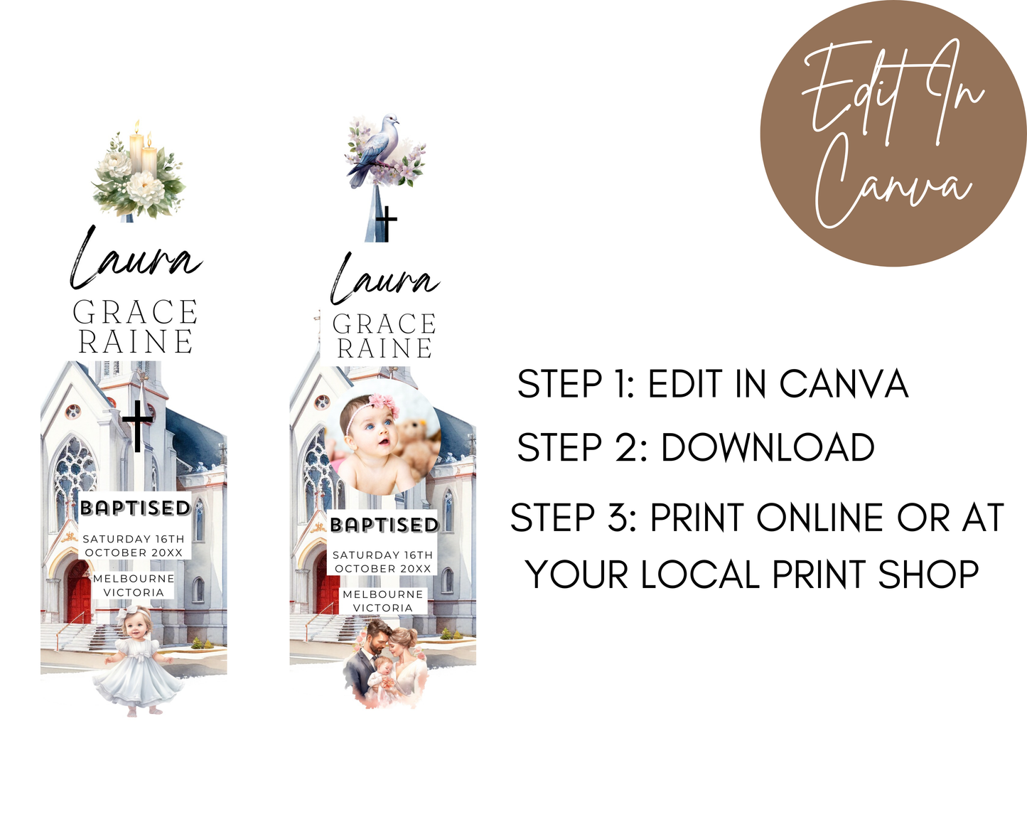 Baptism Bookmarks