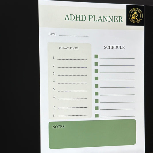ADHD Planner Minimalist Design