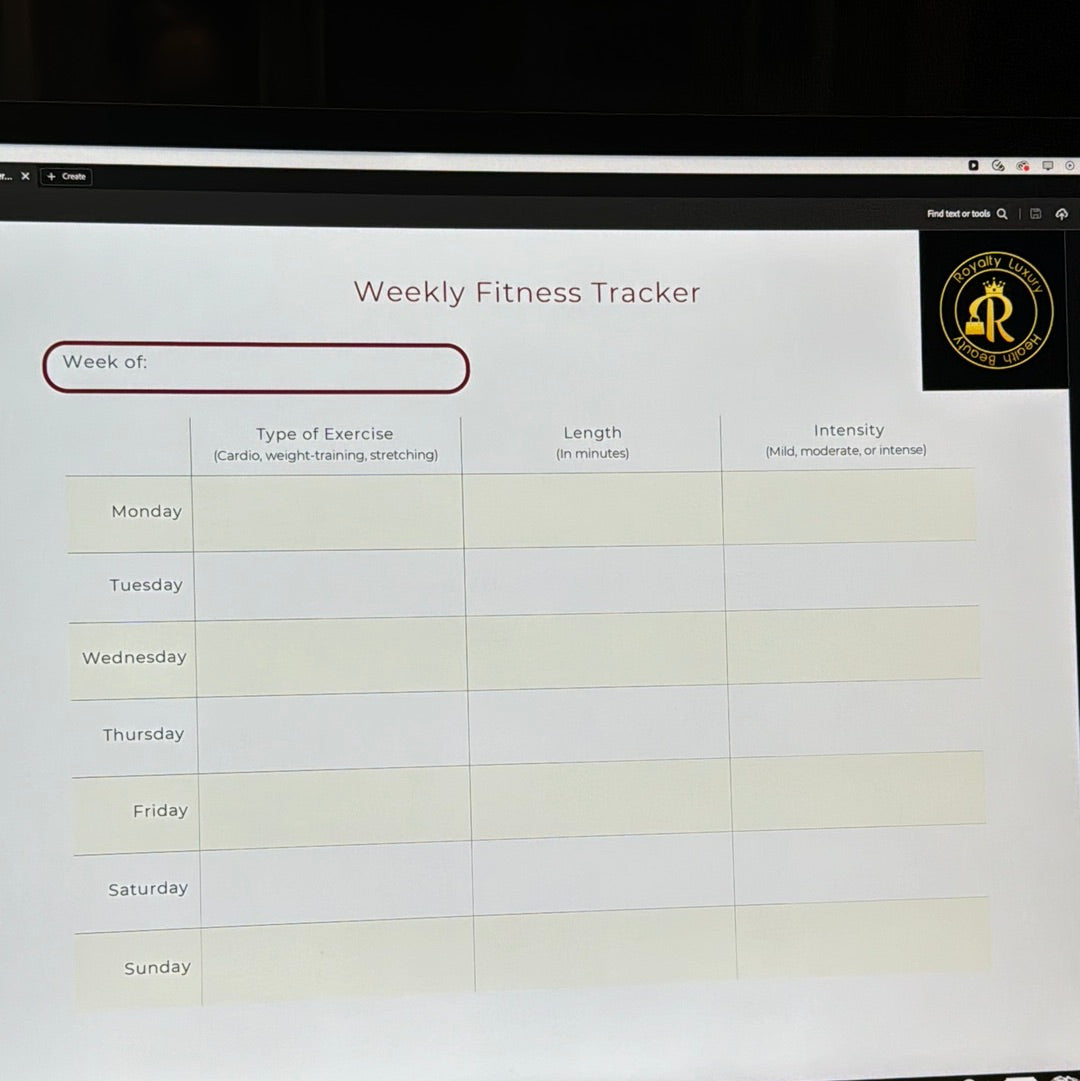Weekly Fitness Tracker