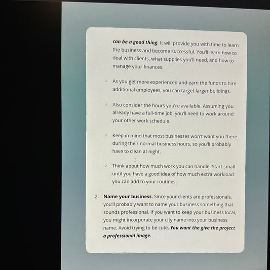 Income Boost Blueprint Setting Up A Part-Time Office Cleaning Business