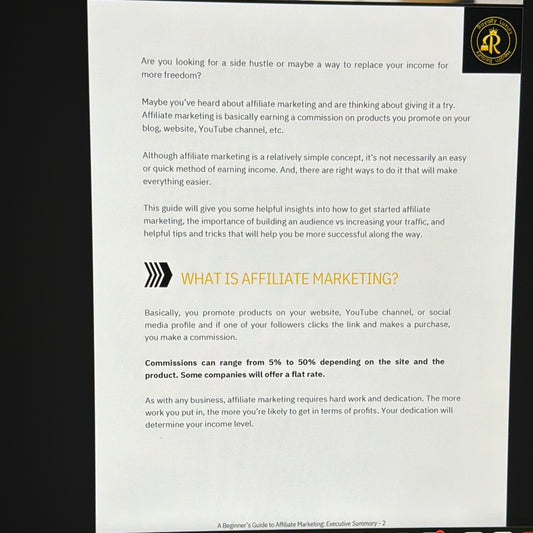 A Beginner's Guide To Content Marketing Executive Summary