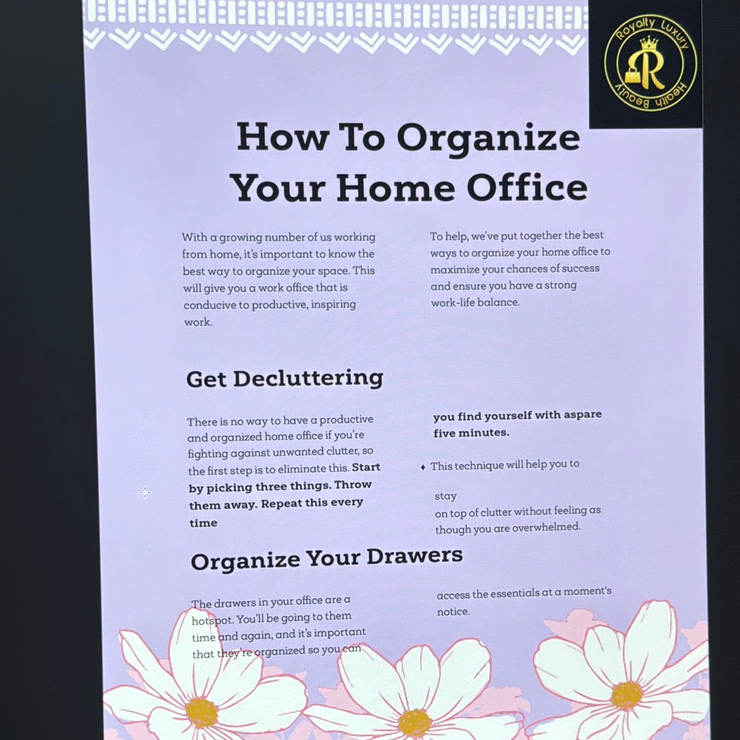 How To Organise your Home Office