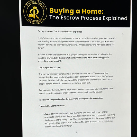 Buying A Home The Escrow Process Explained
