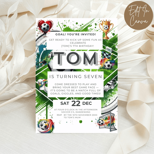 7th Birthday Invitation