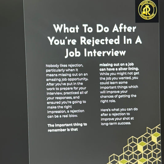 What To Do After You're Rejected In A Job Interview