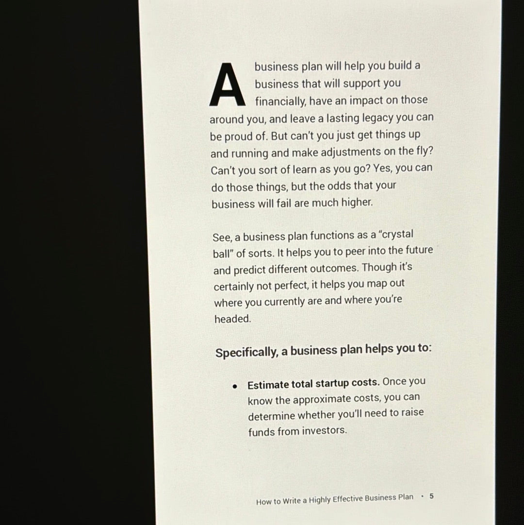 How To Write A Highly Effective Business Plan