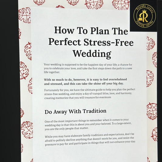 How To Plan The perfect Stress-Free Wedding