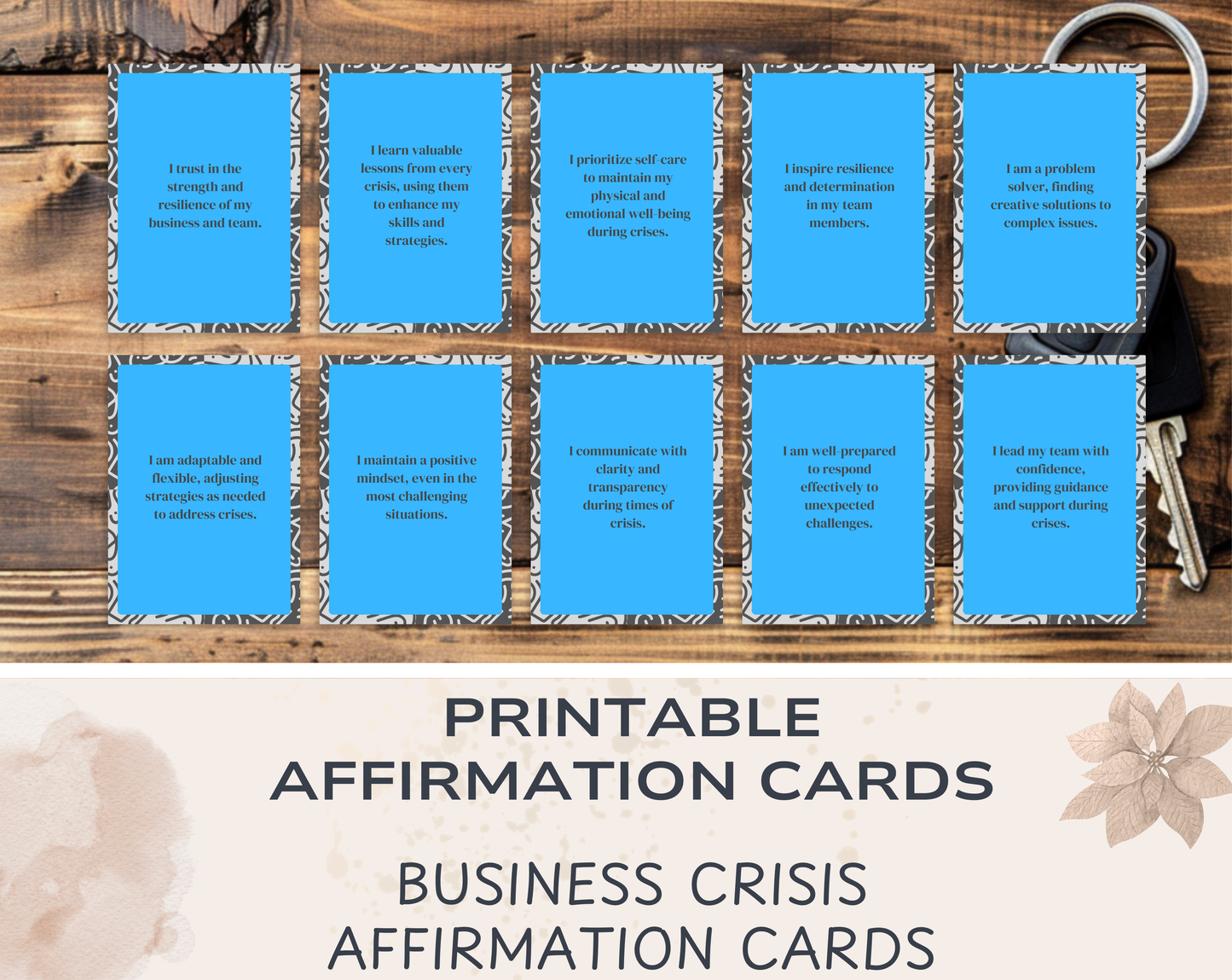 Business Crisis Affirmation Cards