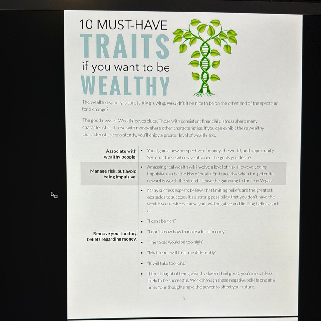 10 Must-Have Traits if You Want To Be Wealthy