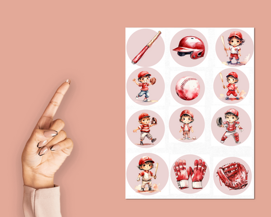 Baseball Sticker Sheet