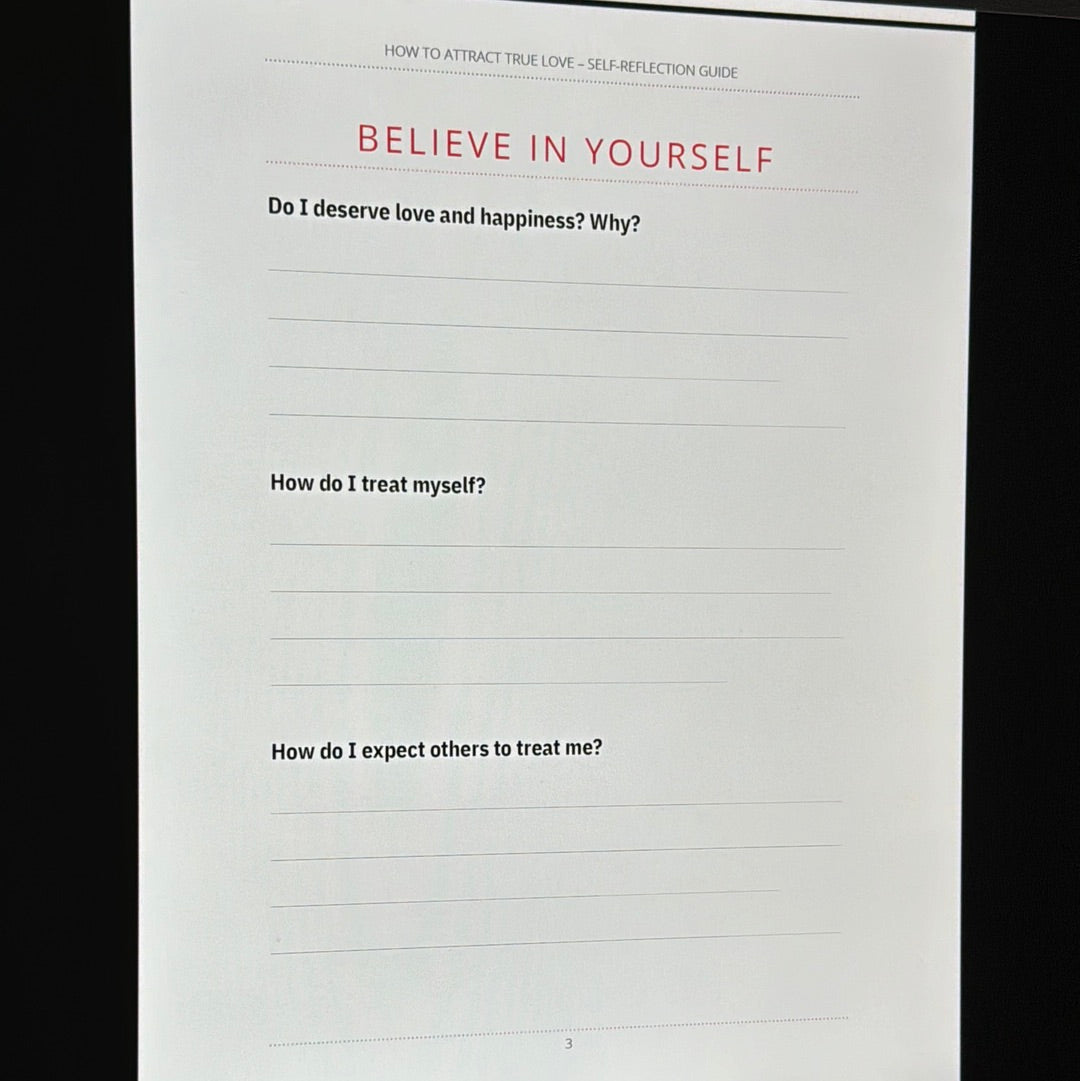 How To attract True Love Self-Reflection Guide