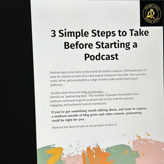 Three Simple Steps To Take Before Starting A Podcast