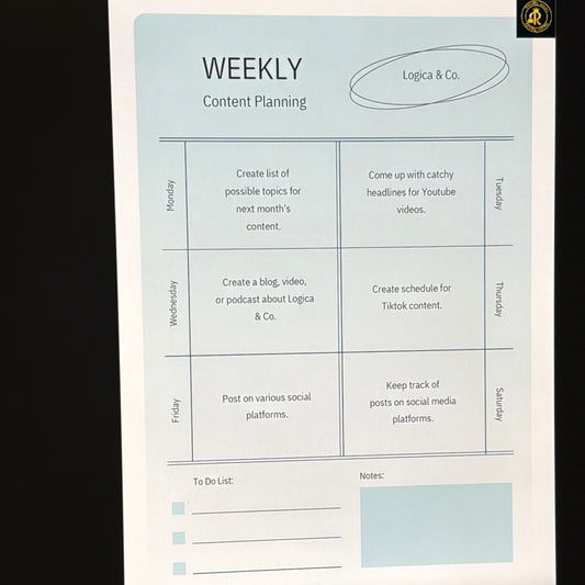 Weekly Content Planner