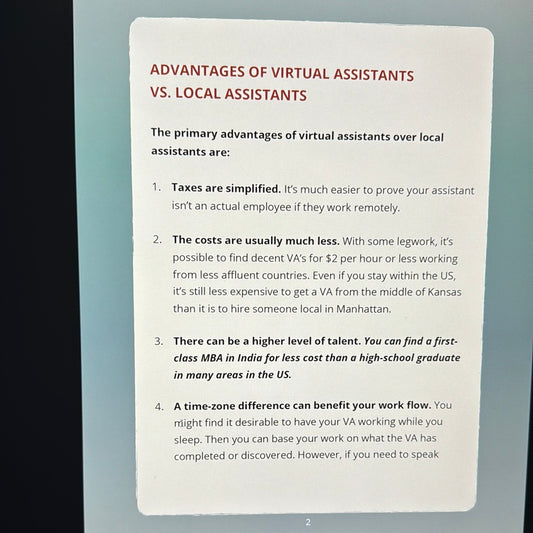 Income Boost Blueprint Using A Virtual Assistant