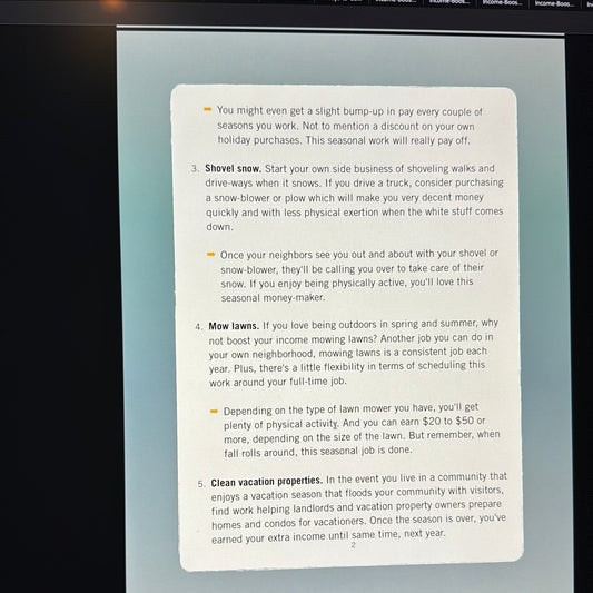 Income Boost Blueprint Seasonal Part-Time Jobs