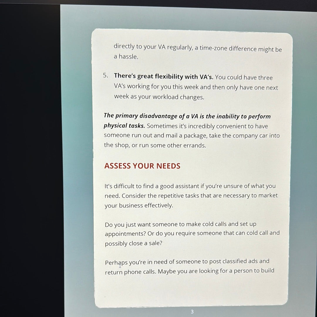 Income Boost Blueprint Using A Virtual Assistant