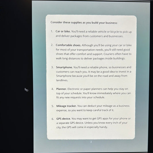 Income Boost Blueprint Local Courier Service