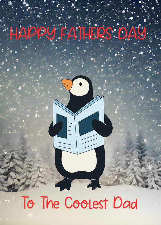 Fathers Day Penguin Card