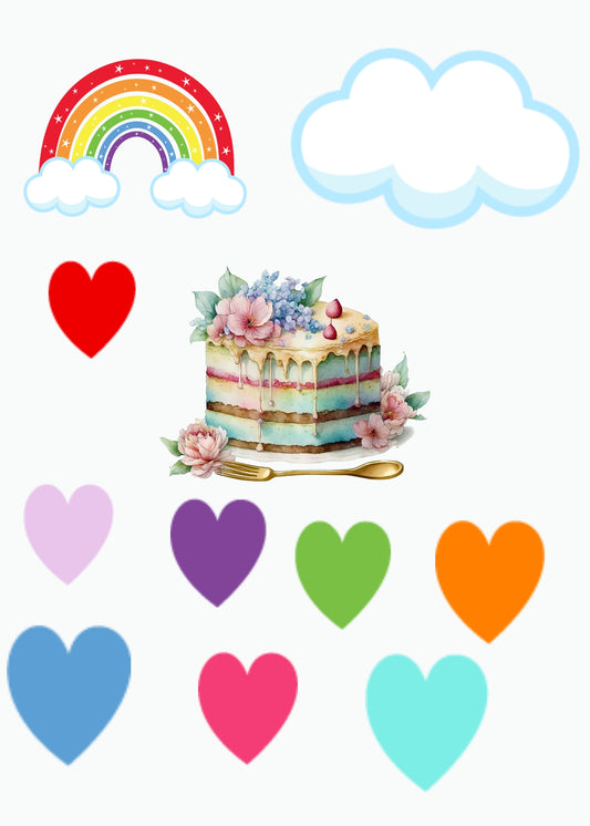 Happy Birthday Cake Greeting Card