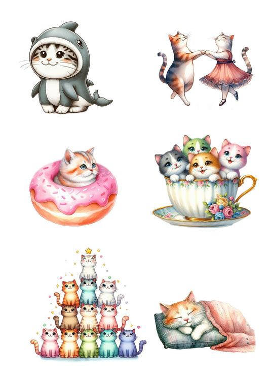 Cute Cats Birthday Card